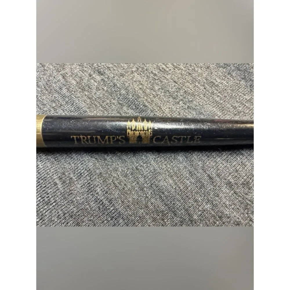Trump’s Castle Souvenir Pen – Black & Gold Casino Memorabilia